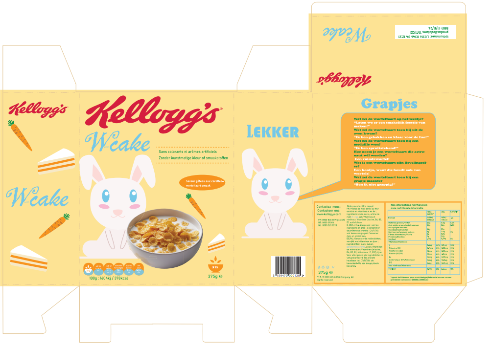 plattegrond conflakes doos
